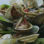 Ainsley Harriott Taiwanese  clams with pok chi and chilli recipe Ainsley Harriott’s Street Food