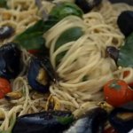 Ainsley Harriott spaghetti with mussels  recipe on Ainsley Harriott’s Street Food in Sicily
