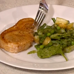 Phil Vickery pork cutlets with summer greens recipe on This Morning