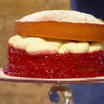 James Martin Victoria sponge with raspberry jam recipe on Saturday Kitchen
