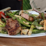 Dean Edwards barbecue lamb chops with minted salsa verde recipe on Lorraine