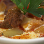 Si and Dave’s Beef goulash soup recipe on Hairy Bikers’ Bakeation