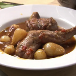 Rick Stein rabbit and onion casserole recipe on Rick Stein: From Venice to Istanbul