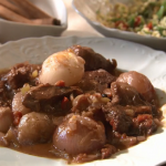 Veal with red onions and peppers on Rick Stein: From Venice to Istanbul