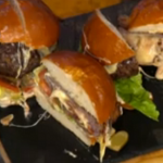 Simon Rimmer Bacon and Cheese Stuffed Burger recipe on Sunday Brunch