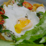 Jamie Oliver squash daal with special fried eggs and poppadoms recipe on Jamie’s Superfood