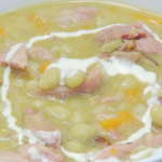 Bikers Ham and Peas Soup with pancakes recipe