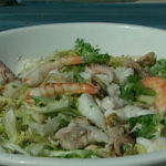 Rick Stein squid rings with chilli and seafood salad recipe Saturday Kitchen