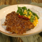 Yotam Ottolenghi pork ribs with tofu and smoked corn salad on Saturday Kitchen