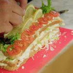 The Hairy Bikers fish sandwich cake on The Hairy Bikers’ Northern Exposure