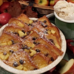 Dean’s toffee apple bread and butter pudding recipe on Lorraine