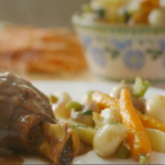 Mary Berry lamb with roasted vegetables  recipe on Saturday Kitchen