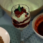 Latvian trifle and Latvian rye bread dessert on Len and Ainsley’s Big Food Adventure