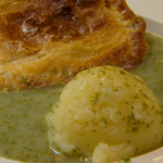 Cooke’s pie and mash with parsley liquor recipe on My Life on a Plate with Brian Turner
