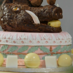 Ivan Day boar head cake on Home Comforts at Christmas