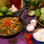Dean Edwards Chicken and spinach Christmas curry recipe on Lorraine