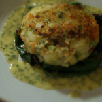 James Martin fish cakes with chive beurre blanc recipe on Home Comforts at Christmas