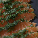 James Martin salmon gravadlax with Champagne mustard recipe on Home Comforts at Christmas