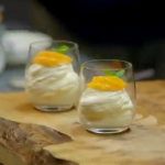 James Martin clementine syllabub recipe on Home Comforts at Christmas