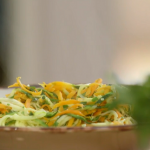 Mary Berry’s spiralised vegetable recipe on Mary Berry’s Foolproof Cooking