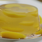 Annie Grey peaches in chartreuse jelly recipe on James Martin: Home Comforts
