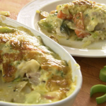 Rick Stein cod gratin with béarnaise sauce recipe on Rick Stein’s Long Weekends