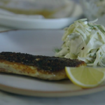 Tom Kerridge fried sea bass with dry spice rub recipe on The Food Detectives