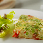 Hala’s chorizo and vegetables frittata recipe on Eat well for Less