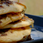 The Hairy Bikers American pancakes with blueberries recipe on the Chicken and Egg series