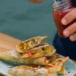 Gino’s no-bake apple strudel with  amaretto and raspberry sauce recipe on Gino’s Italian Escape: Hidden Italy