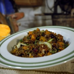 Gino’s lentils and butternut squash salad with olive oil and lemon dressing recipe on Gino’s Italian Escape: Hidden Italy