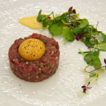 Monica’s lamb tartare with confit egg recipe on MasterChef: The Professionals