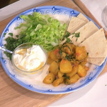 Phil Vickery braised spiced potatoes and spinach with flatbreads  recipe on This Morning