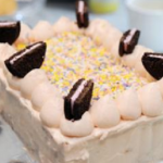 Nadiya Hussain strawberry milkshake funfetti birthday cake recipe  on Radio 2 Nadiya’s Festive Family Feast