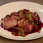 Theo Randall partridge with Savoy cabbage and pancetta recipe on Christmas Kitchen
