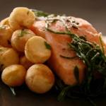 The Hairy Bikers confit salmon with pommes noisettes recipe