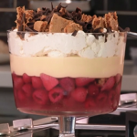 Paul Ainsworth trifle with saffron cake and Cornish sparkling wine jelly 