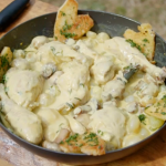 James Martin white chicken stew with mushrooms recipe on James Martin’s French Adventure