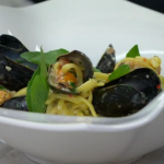 Rosemary Shrager seafood pasta recipe on Chopping Block