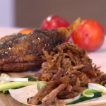 Phil Vickery Chinese ‘fakeaway’ roast duck with pancakes and plum sauce recipe on This Morning