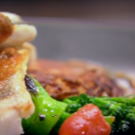 Rosemary Shrager sea bass with puttanesca sauce recipe on Chopping Block