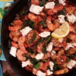 Tonia Buxton Greek prawns with feta recipe on Lorraine