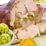 Nadia’s herb stuffed lamb with spring cabbage recipe on Lorraine