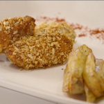 Gregg Wallace baked chicken and potato wedges recipe on Eat Well for Less?