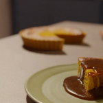 Simon Rimmer Pumpkin pie with caramel sauce recipe on Eat the Week with Iceland