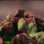 Simon Rimmer chargrilled steak with beans and salad recipe on Eat the Week with Iceland