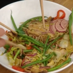 Jeremy Pang pork and vegetable stir-fry recipe on Kitchen Garden Live with the Hairy Bikers