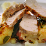 Jamie Oliver pork and mash gratin with sage and cheddar cheese recipe