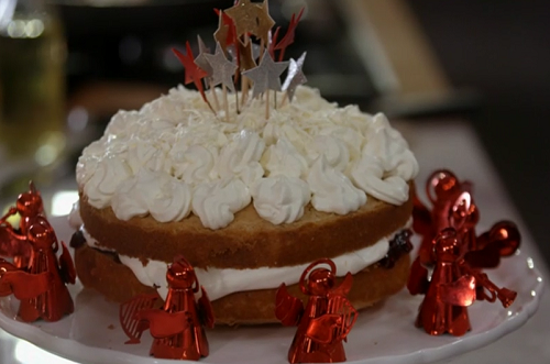 Mary Berry and Alex Jones white chocolate with brandy Christmas cake