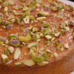 Rachel Allen clementine and almond cake with chopped pistachios recipe 